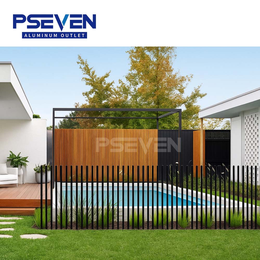 img of Aluminum Pool Fence Panels | Modern Swimming Pool Fencing